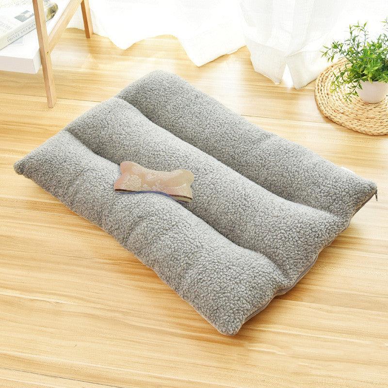 Luxury Cozy Retreat Dog Bed — Cashmere & Velvet with PP Cotton Filling