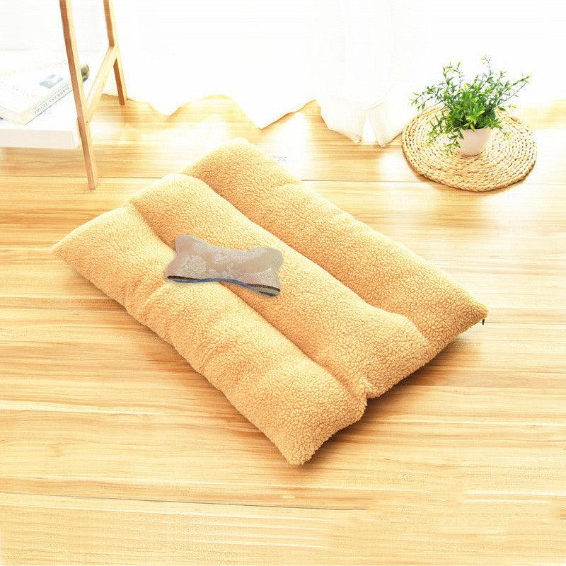 Luxury Cozy Retreat Dog Bed — Cashmere & Velvet with PP Cotton Filling