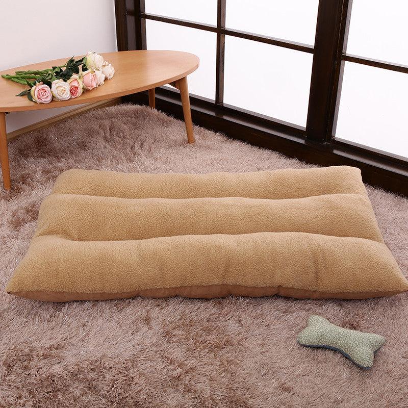 Luxury Cozy Retreat Dog Bed — Cashmere & Velvet with PP Cotton Filling