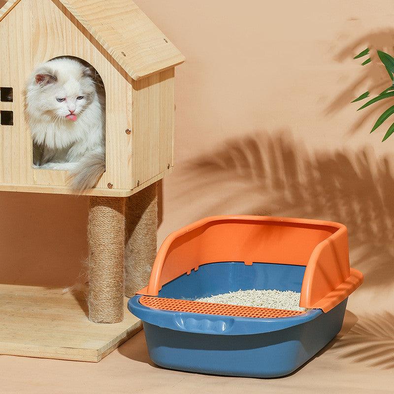 Fully Enclosed Cat Litter Box — Spacious Covered Cat Kennel