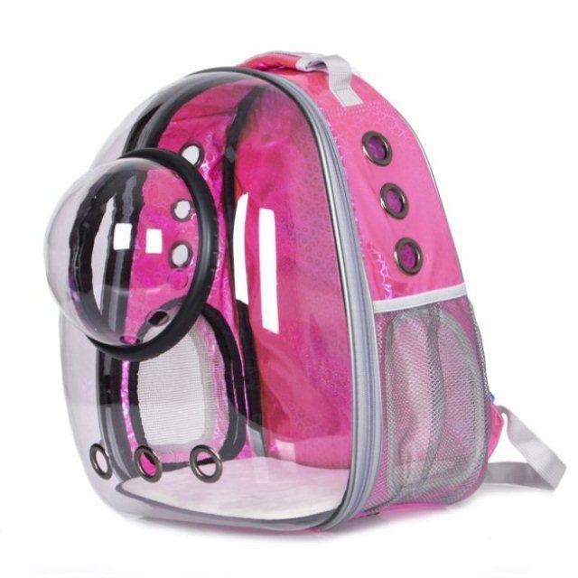 Clear Pet Carrier Backpack — Ventilated Bubble Travel Bag for Cats & Small Dogs