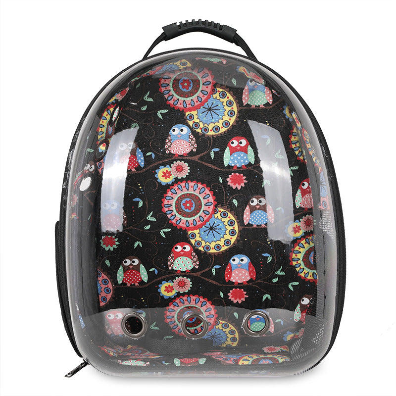 Clear Pet Carrier Backpack — Ventilated Bubble Travel Bag for Cats & Small Dogs