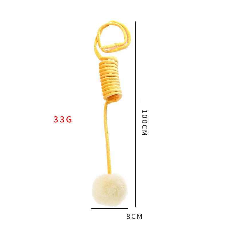 Interactive Suction Cat Toy — Spring Ball for Solo Play