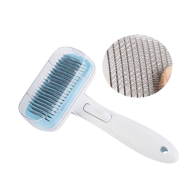 Luxury Pet Grooming Brush — Self-Cleaning Hair Remover for Dogs & Cats