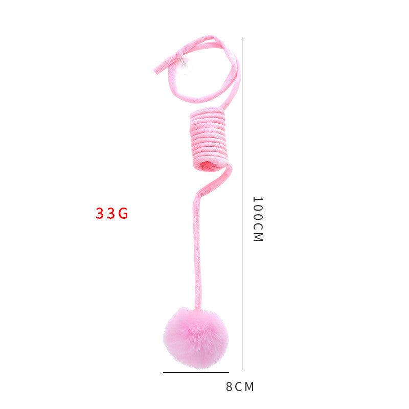Interactive Suction Cat Toy — Spring Ball for Solo Play
