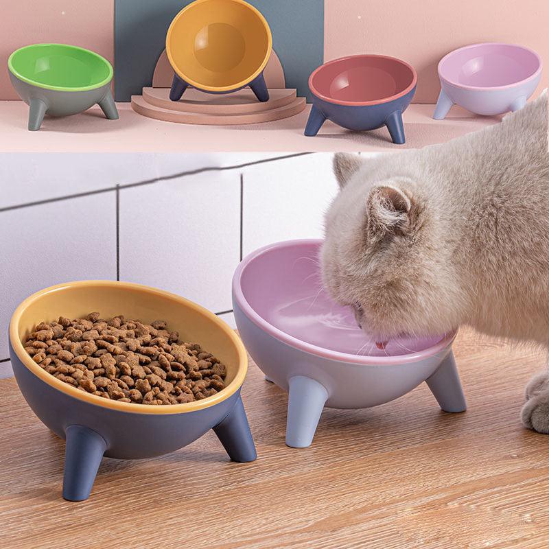 Nordic Pet Feeding Bowl with Stand — Tip-Proof Elevated Bowl