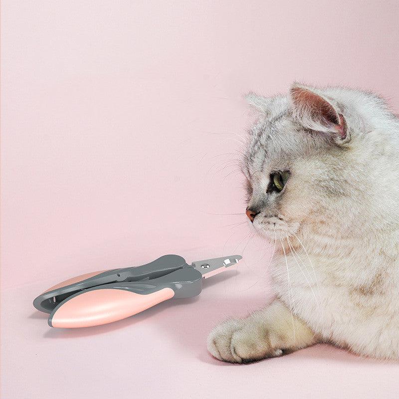 Pet Nail Clippers — Stainless Steel Trimmer with Soft Grip