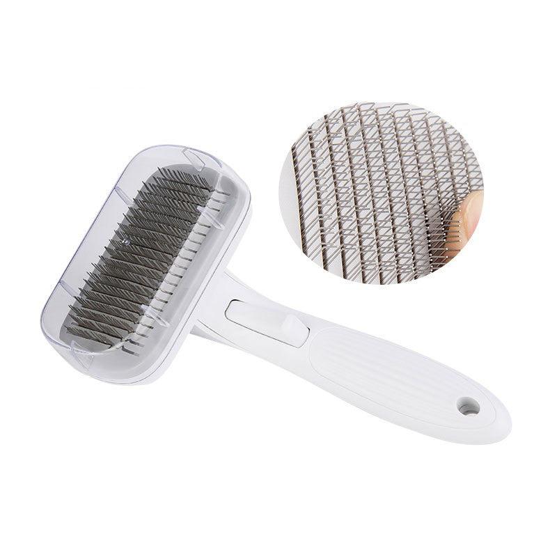 Luxury Pet Grooming Brush — Self-Cleaning Hair Remover for Dogs & Cats