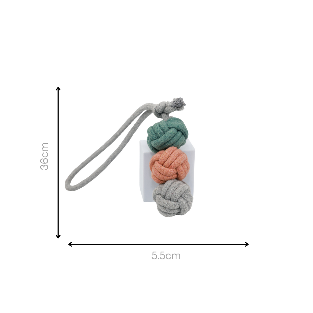 Ice Cream Rope Balls — Handmade Cotton Tug Toy | Large Dogs