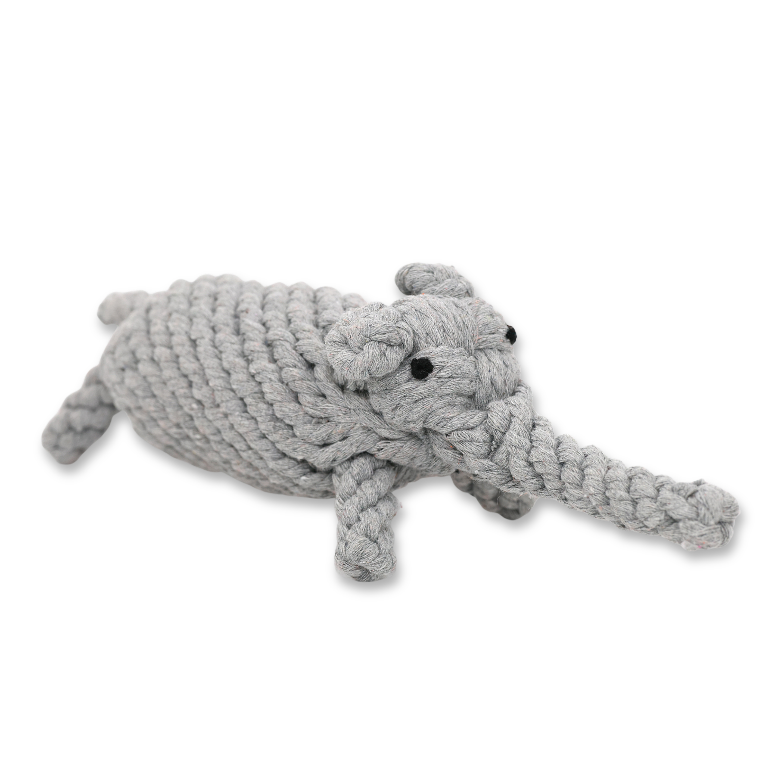 Ella the Elephant — Handmade Cotton Rope Dog Toy | Two Sizes