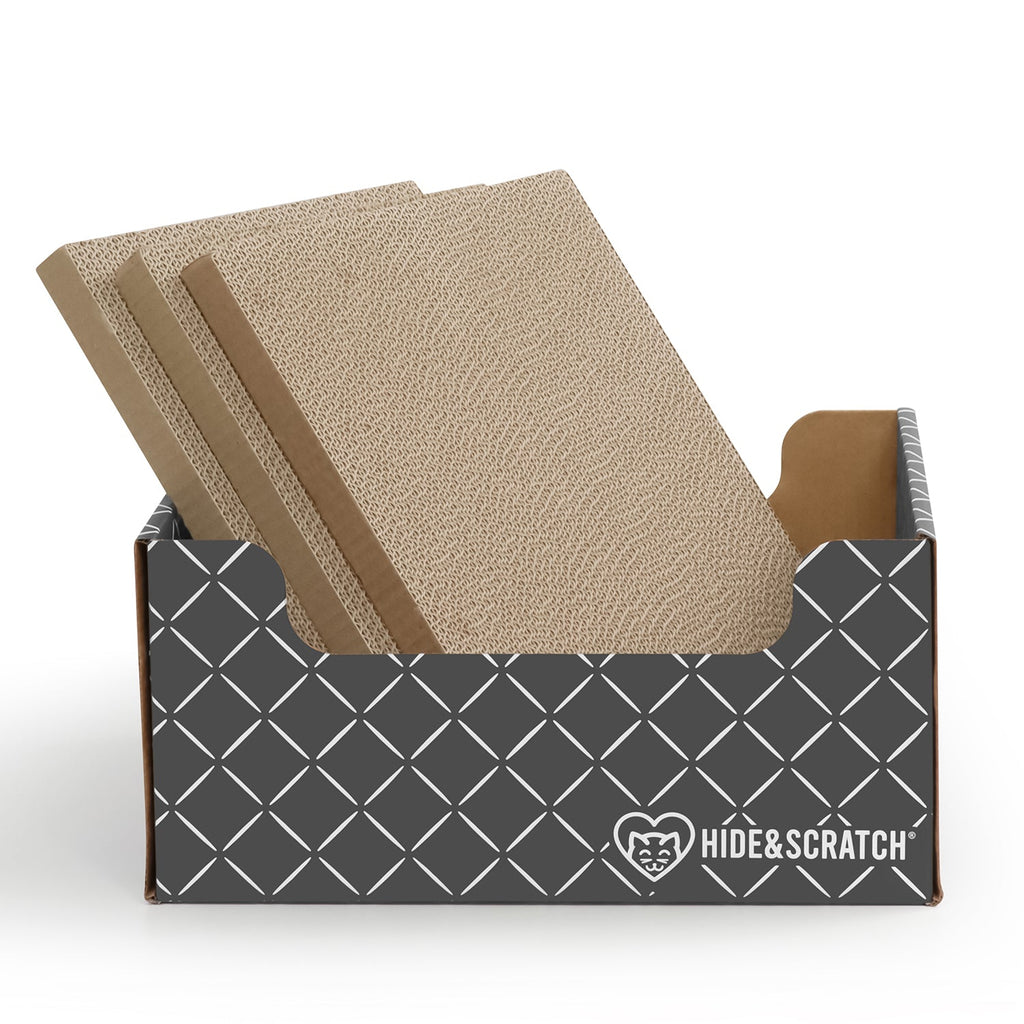 Hide & Scratch Extra-Large Cat Scratcher Box — Hideaway & Scratch Pad