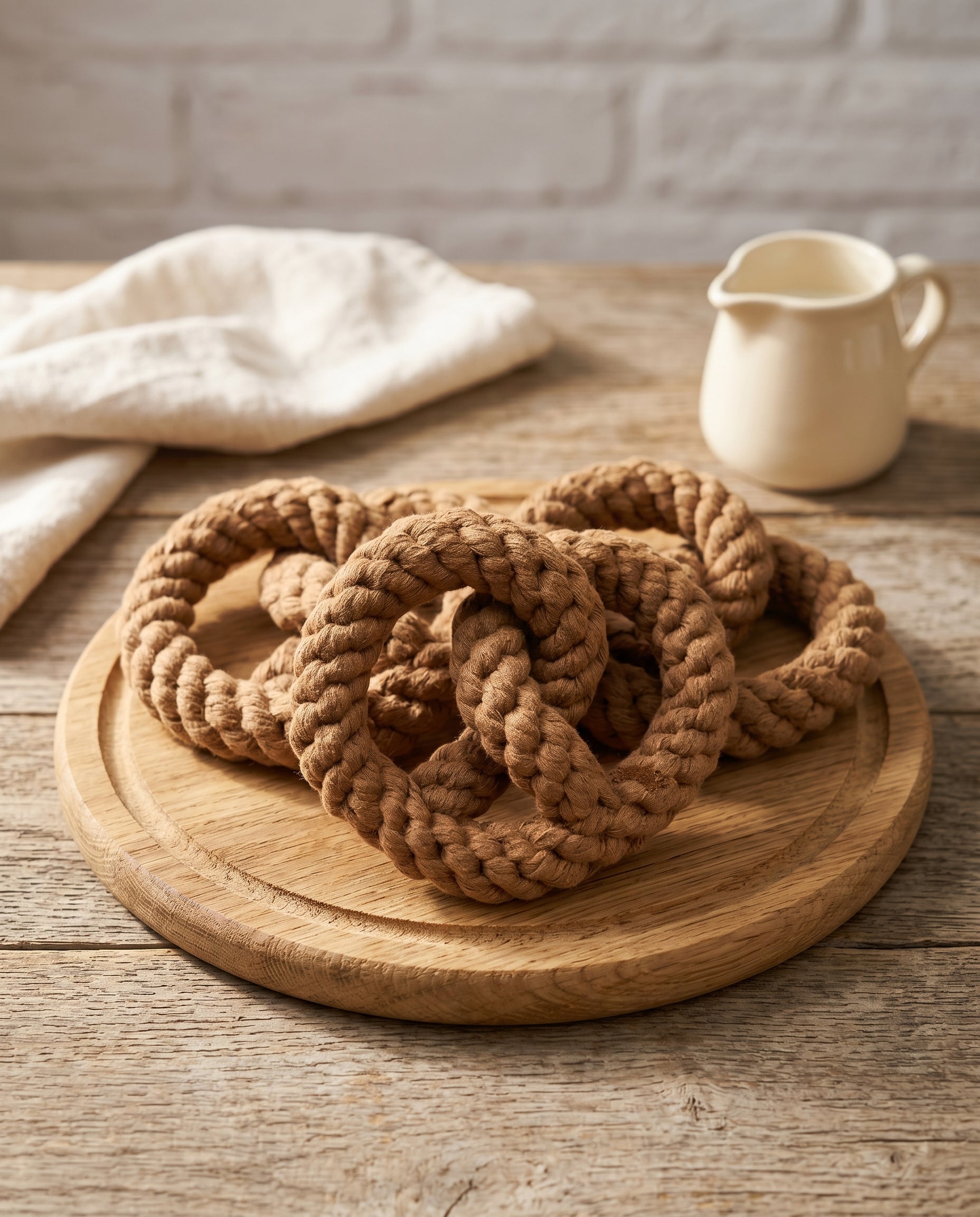 Pretzel Rope Toy — Handmade Cotton Dog Toy | Tug, Fetch & Chew