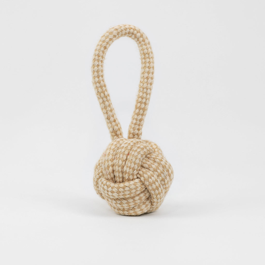 Natural Hemp Tug Toys — Handmade 3-Piece Eco Rope Set
