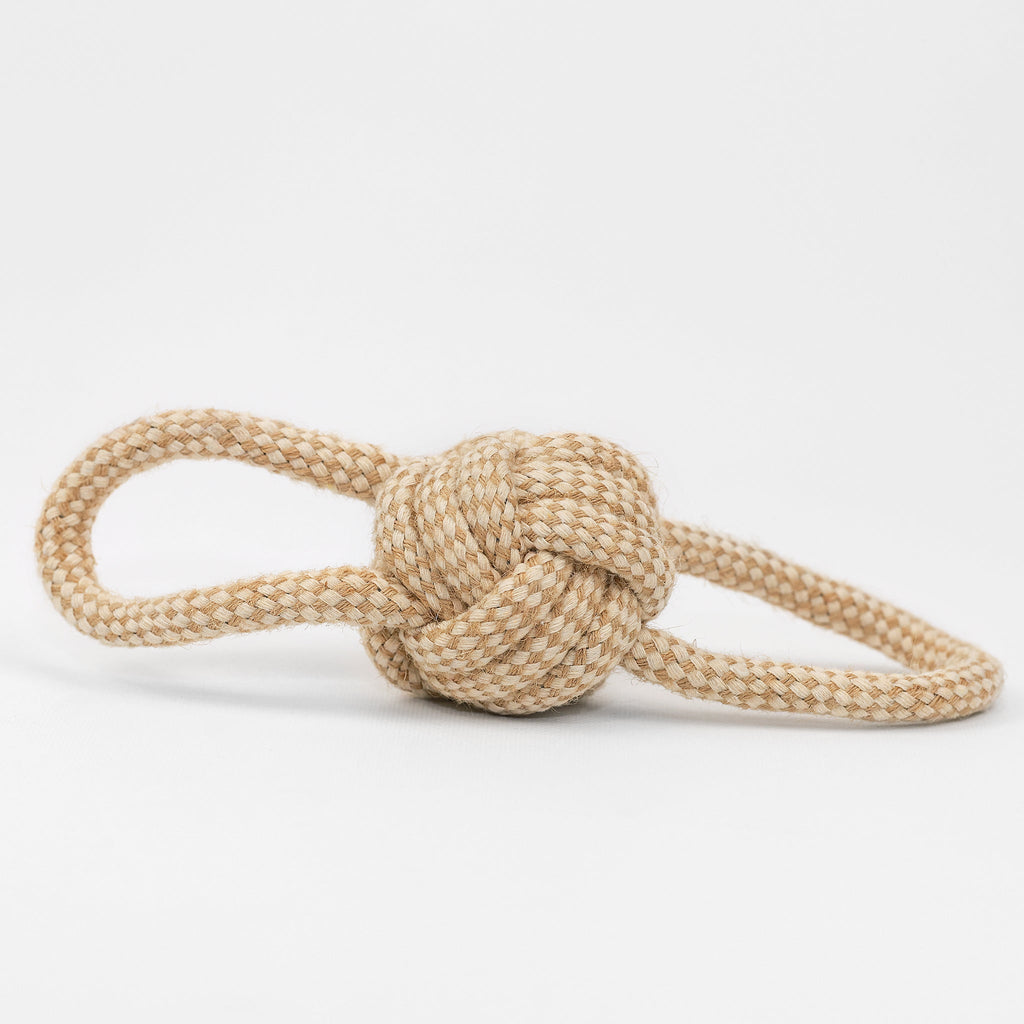 Natural Hemp Tug Toys — Handmade 3-Piece Eco Rope Set