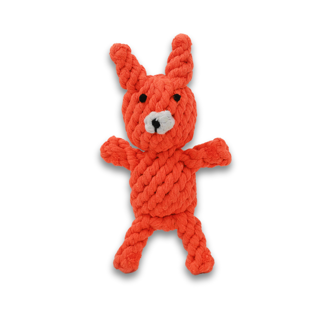 Eco Fox — Handmade Cotton Rope Dog Toy | Durable & Sustainable