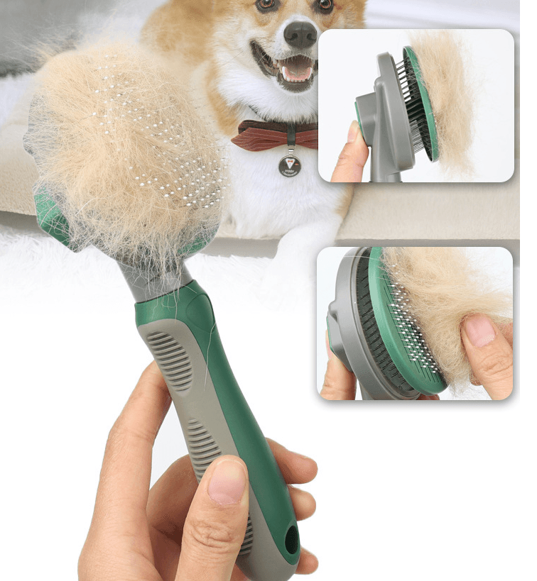 The Hair Whisperer — Self-Cleaning Pet Deshedding Comb
