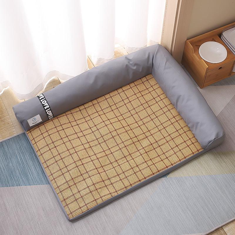 Cool Breeze Pet Oasis — Faux Suede Triangle Nest Mat for Cats & Dogs