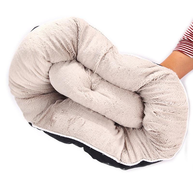 CozyPaws Round Dog Bed — Plush Calming Bed in Three Sizes