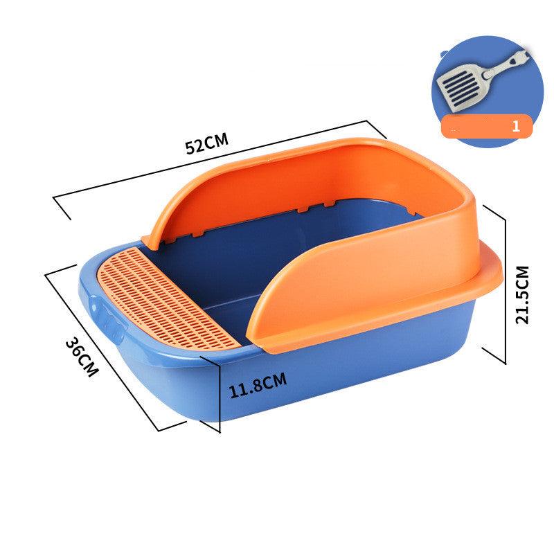 Fully Enclosed Cat Litter Box — Spacious Covered Cat Kennel