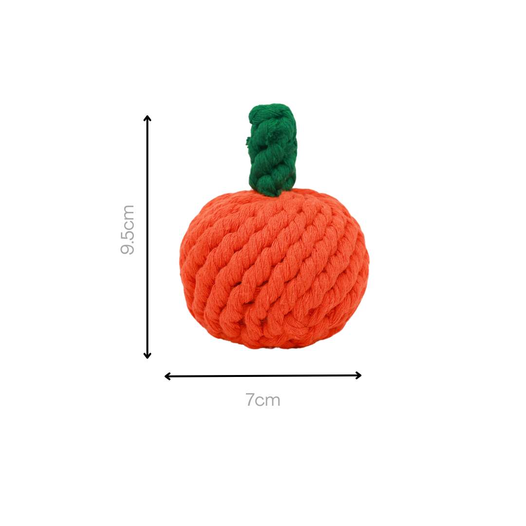 Fruity Delights — Handmade Rope Dog Toy Set | 7-Piece Fruit Basket