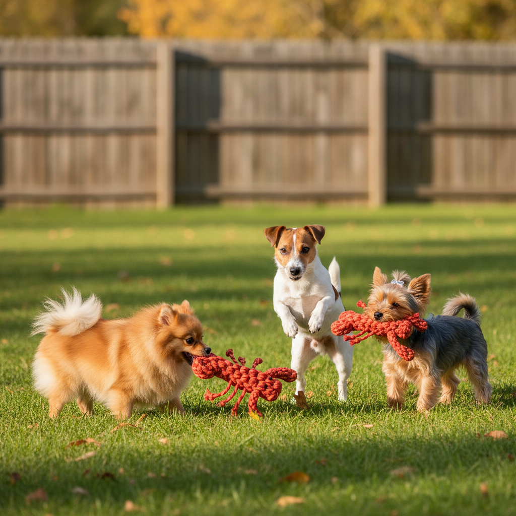 Coral Pop Lobster — Handmade Rope Dog Toy | Thicker & Stronger