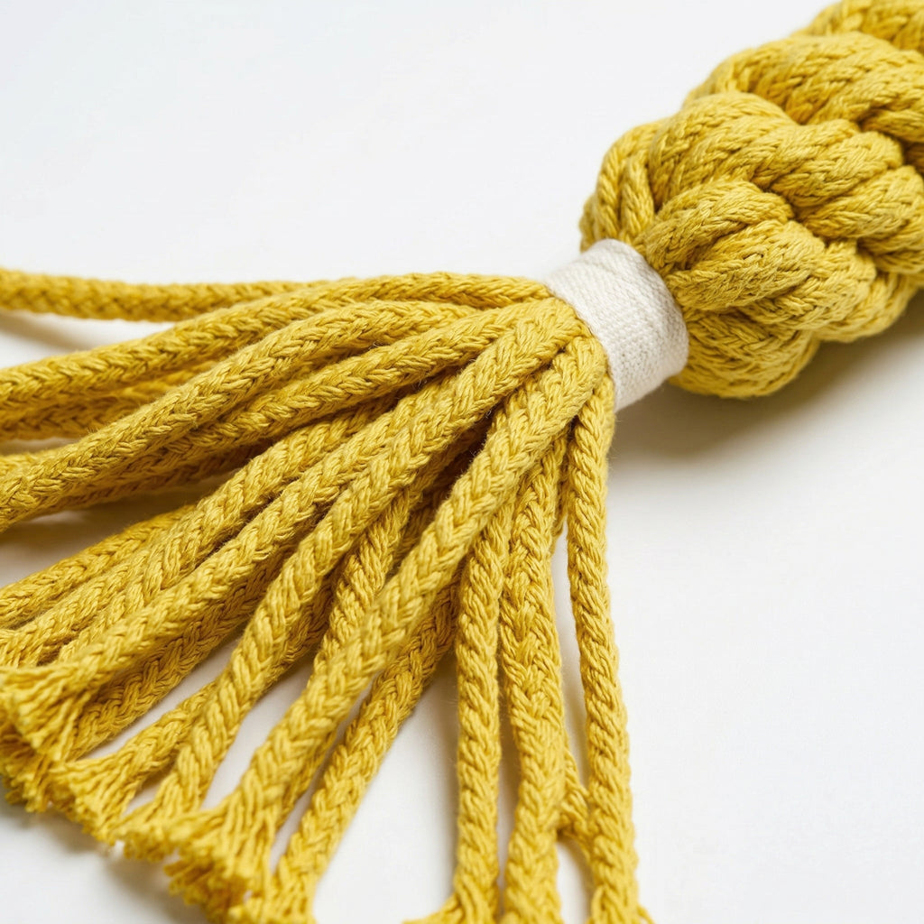 Jumbo Candy Rope Toy — Handmade Macramé Cotton Tug Toy | Large Dogs