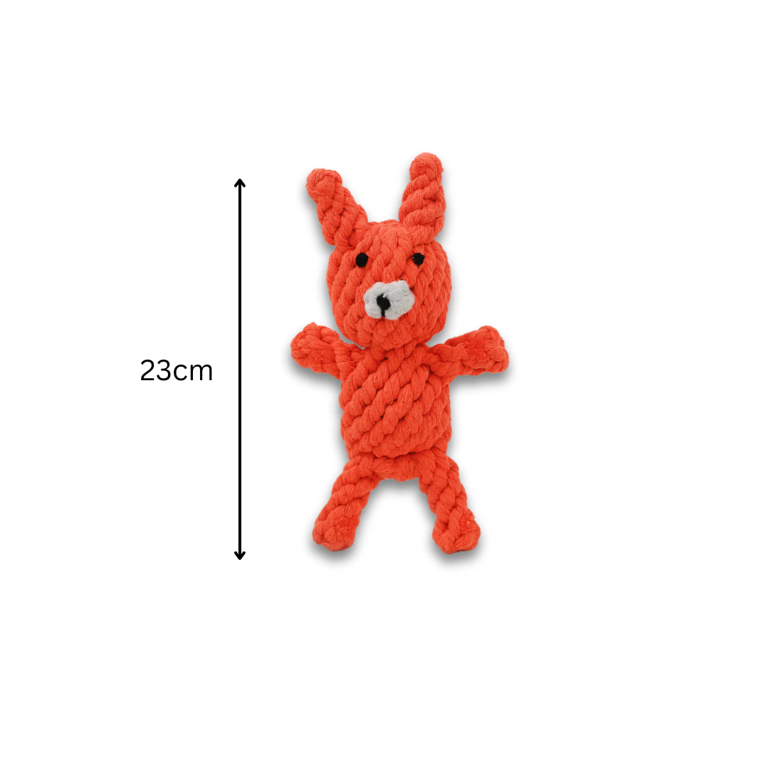 Eco Fox — Handmade Cotton Rope Dog Toy | Durable & Sustainable