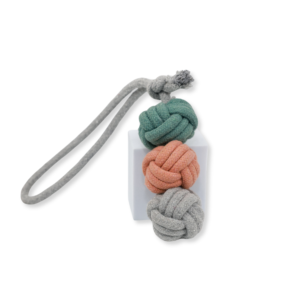Ice Cream Rope Balls — Handmade Cotton Tug Toy | Large Dogs