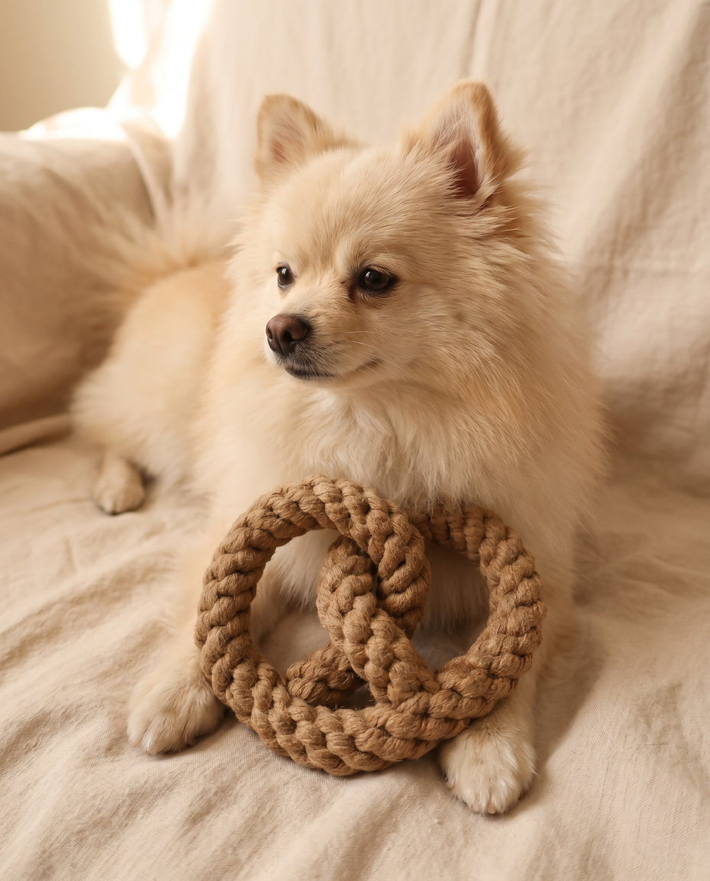 Pretzel Rope Toy — Handmade Cotton Dog Toy | Tug, Fetch & Chew