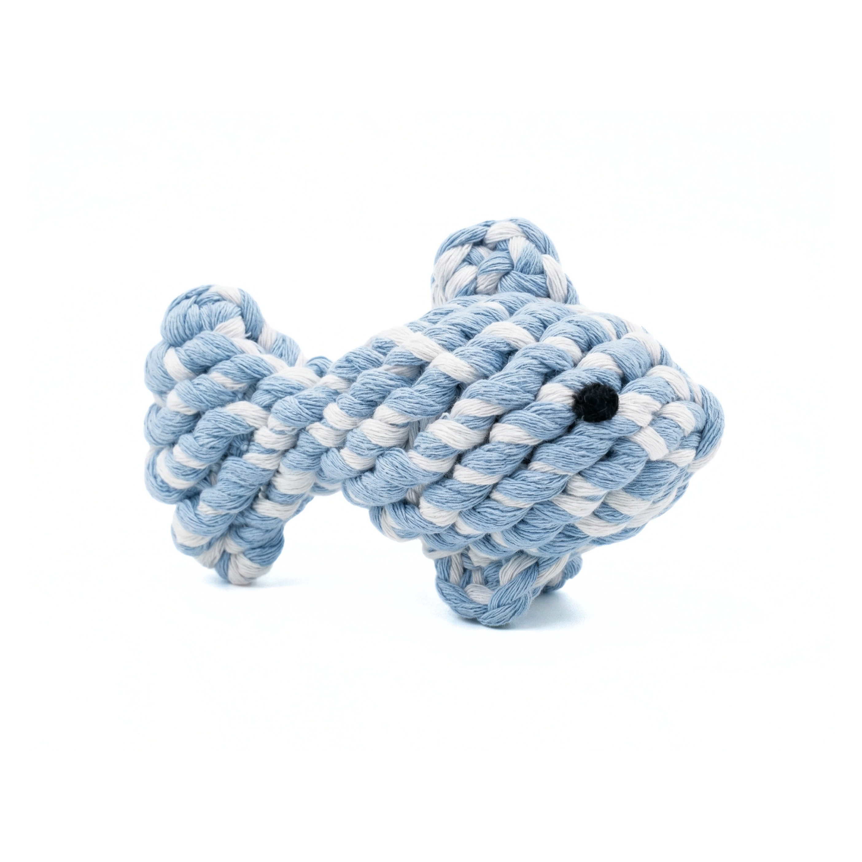 April the Happy Fish — Handmade Cotton Rope Pet Toy | Small Pets