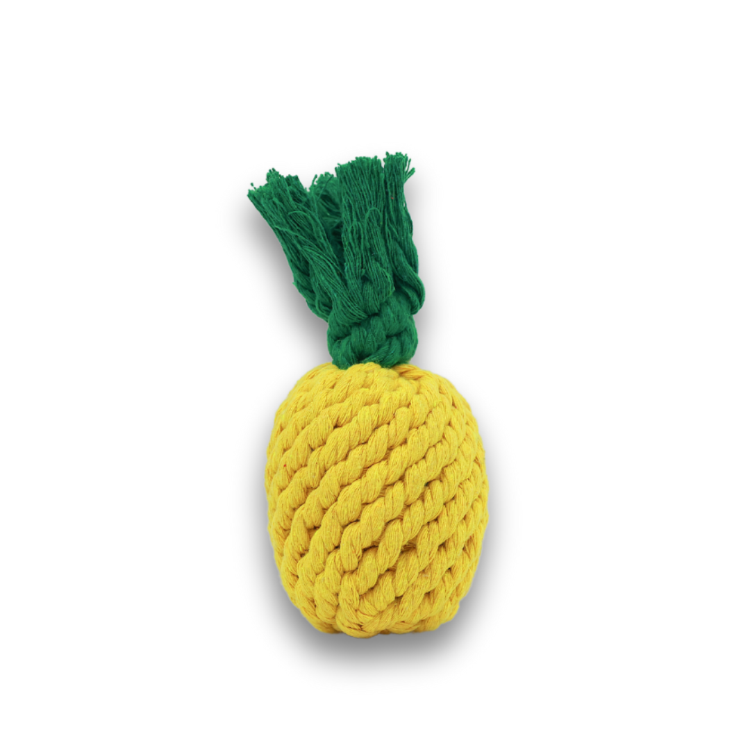 Pineapple Rope Toy — Handmade Cotton Dog Toy | Small Dogs