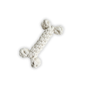 Little Love White Rope Bone — Handmade Recycled Cotton Pet Toy | Small